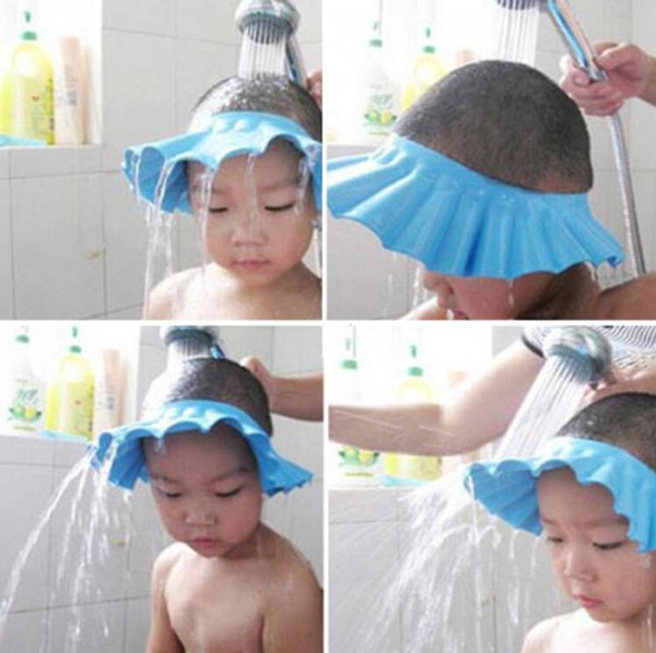 New Adjustable Baby Hat Toddler Kids Shampoo Bath Bathing Shower Cap Wash Hair Shield Direct Caps For Children Care