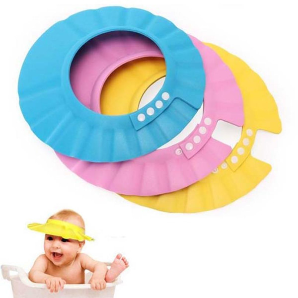 Cheap Adjustable Shampoo Bathing Shower Wash Hair Shield Hat Cap Protects Kids Baby Or Toddler's Eyes