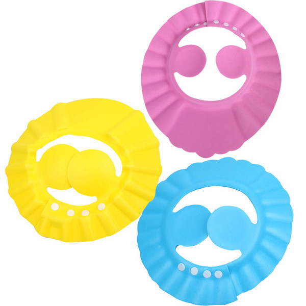 Baby Wash Hair Cap Waterproof Earmuffs Artifact Baby Shower Hat Adjust Enlarge Children Shower Cap Child Shampoo Hat