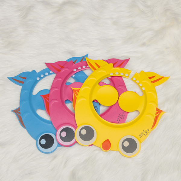 Lovely Adjustable Elastic Baby Bath Shower Cap Kids Children Safe Shampoo Bath Bathing Shower Cap Hat Wash Hair Shield