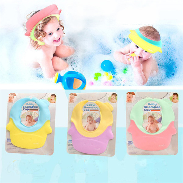 New Arrival Head Round Resizable Shape Baby Bath Caps Shampoo Children Bathing For Kids Baby Shower Washing Hair Shield Hats