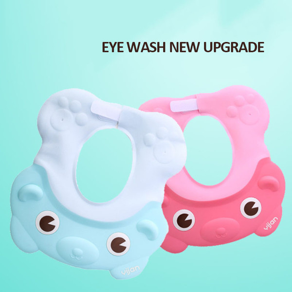 Lovely Silicone Baby Children Shower Waterproof Hat Adjustable Soft Baby Shampoo Shower Cap Kid Convenient Bathing Tool