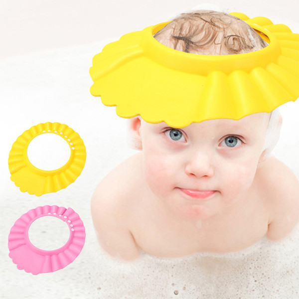 Adjustable Kids Shower Cap Baby EVA Soft Kids Shampoo Bath Shower Cap Hat Baby Care Bath Protection for Kid Accessory