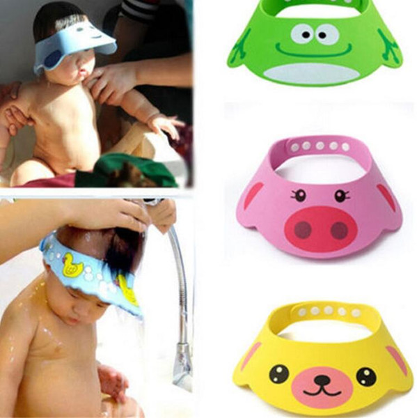 Adjustable Baby Shower Hat Toddler Kids Shampoo Bathing Shower Cap Wash Hair Shield Direct Visor Caps for Baby Care