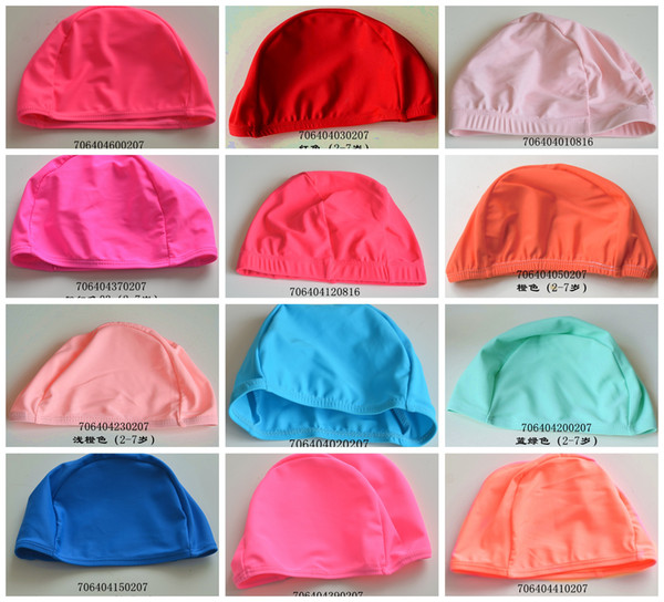 Maxmessy Random Color Swimming Caps Free Size Bathing Cap Protect Ears Hair Men Women Adults Swim Pool Cap Hat DHL