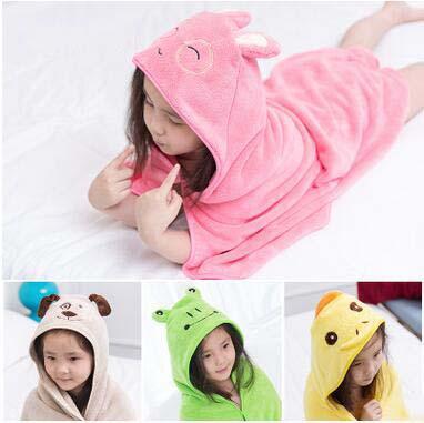 Good Quality Kids Flannel Towels 90*90cm Cartoon Robes Children Bath Towels Cape Hooded Cloak Swimming Towels Free Shipping