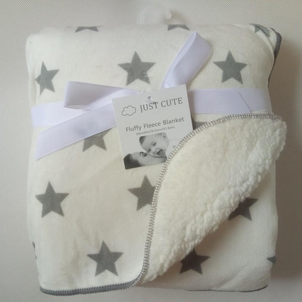 Baby Blanket New Brand Thicken Double Layer Coral Fleece Infant Swaddle Envelope Stroller Wrap For Newborn Baby Bedding Blankets CJ191115