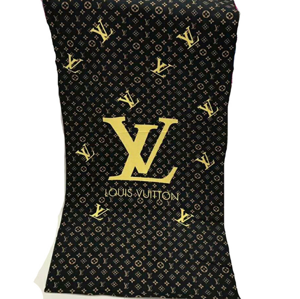 New Fashion Brown Letter Europe and America Beach Towel Fashion Lady Print Microfiber Fitness Jogging Beach Towel