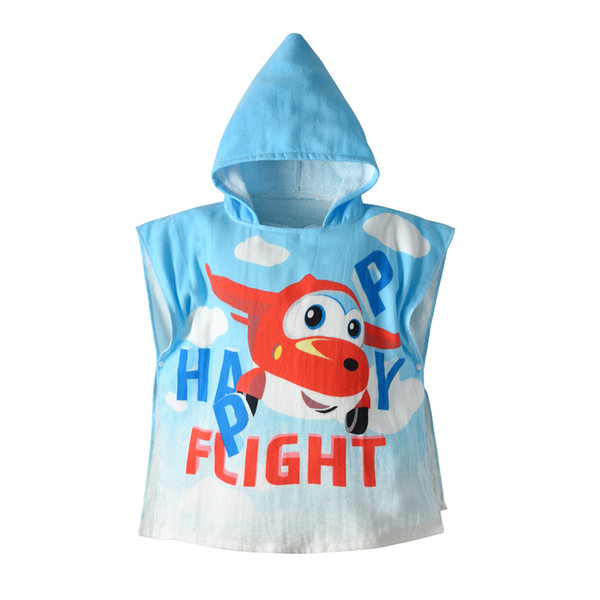 19 years new children's bathrobe Baby Flying Music Le Di cotton hooded hooded cloak cloak Baby bath towel