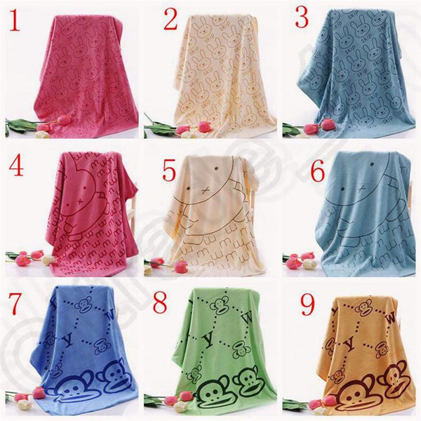 Bath towels 140x70CM adults and baby bath towels microfiber high quality bath towels Absorbent soft fast Drying Beach Towel 150pcs