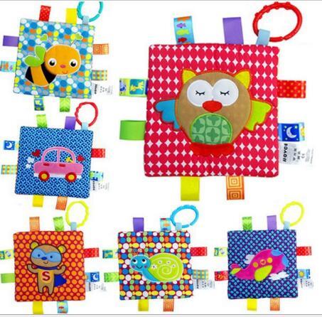 Emotion Pacify Blanket Cartoon Colorful Baby Towel Swaddle Wrap Blanket Blankets Towelling Baby Infant Blanket Newborn Toys 16*16cm CFYZ185