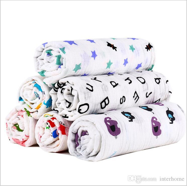 Kids Muslin Blankets Swaddles Ins Bath Towels Wraps Nursery Bedding Newborn Organic Cotton Ins Swadding Parisarc Robes Quilt Robes A657