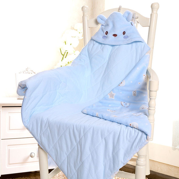 Autumn and winter 90cm*90cm quilt cotton thick muslin baby month blanket newborn baby boy girl swaddle sets baby 0-3-6 month
