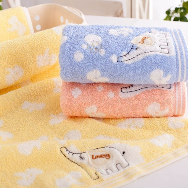 Cute Baby Child Soft Elephant Child Bamboo Fiber Towel Cotton Towel Strong Water Absorbing Microfiber Bathing Shower Towel