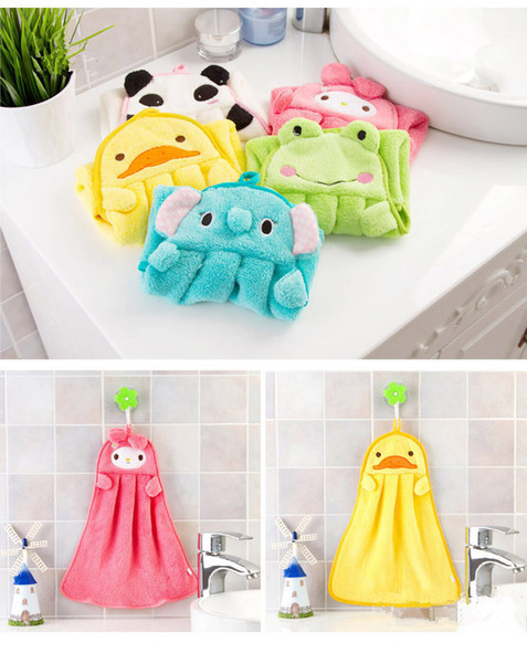 2108 Cute Animal Handkerchief Microfiber Healthy Kids Children Cartoon Hand Quick Dry Towel Baby Care Lovely Soft Comfortable Hanky