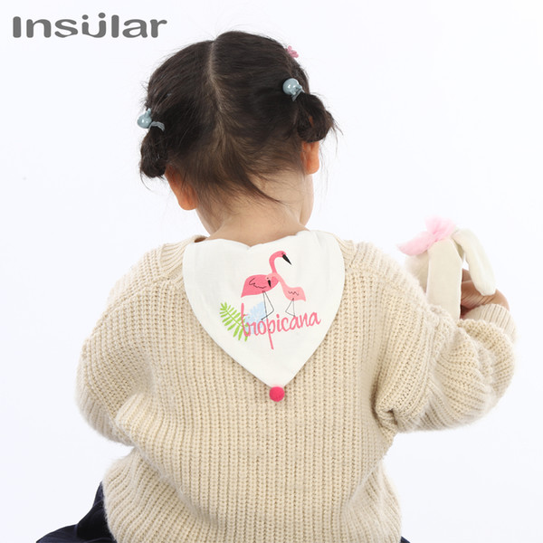 New Cotton Baby Sweat Towel Cartoon Quick-Drying Kids Wash Cloth Soft Touching for Newborns Cute Striped Towel 2PCs/Set