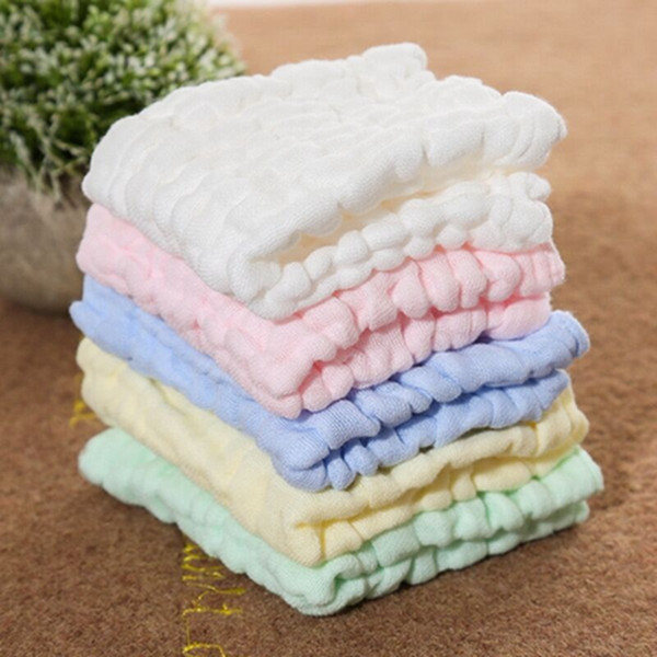 Layers of Baby Feeding Wipe Towels Cotton Handkerchief Baby Face Towel Fold Square Towel Newborn Washing Towel