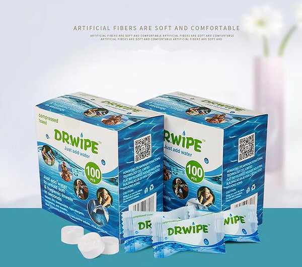 DR.WIPE baby towel Convenient 100pcs/pack Outdoor Travel Disposable Magic Compressed Towel Nonwoven Hand