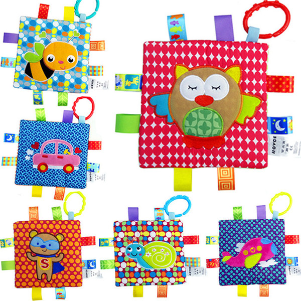 16*16cm Emotion Pacify Blanket Cartoon Colorful Baby Towel Swaddle Wrap Blanket Blankets Towelling Baby Infant Blanket Newborn Toys JC130
