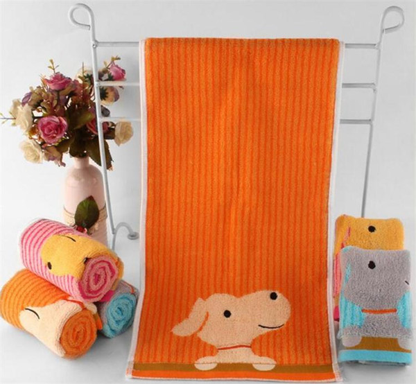 cute animal printed baby face towels deer dog puppy baby towels baby soft cotton face towel
