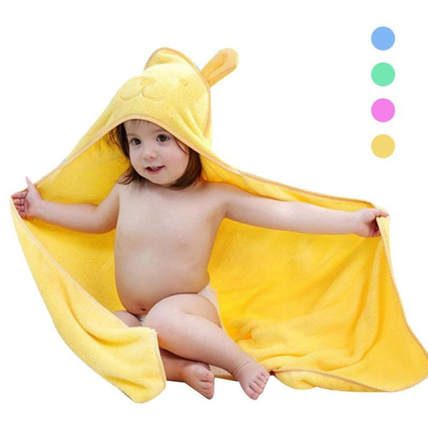 New Cotton baby hooded bathrobe Infant kids bath towel Cartoon Baby Boys Girls receiving blanket Infant children Towel bathing