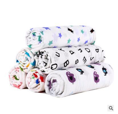 Blankets Kids Fox Muslin Cotton Giraffe Patterns Girls Boys Clothes Newborn Swaddle Muslin Infant Towel Baby Wrap