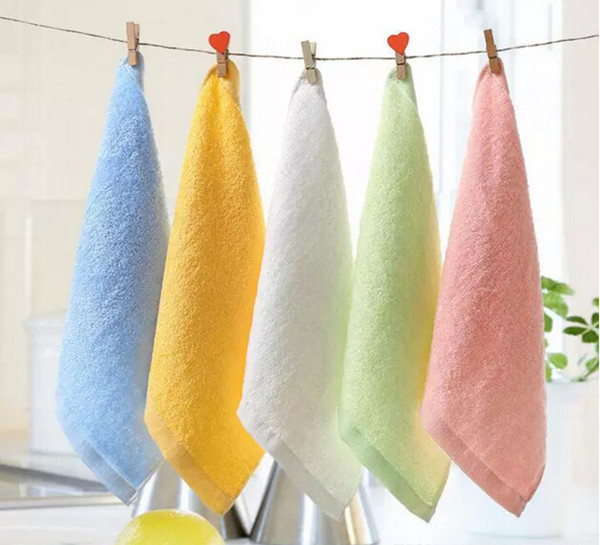 2017 new Towels & Robes Soft Bamboo Organic Baby Flannel Face Hand Embroidered Towel Washcloth Wipes free shipping