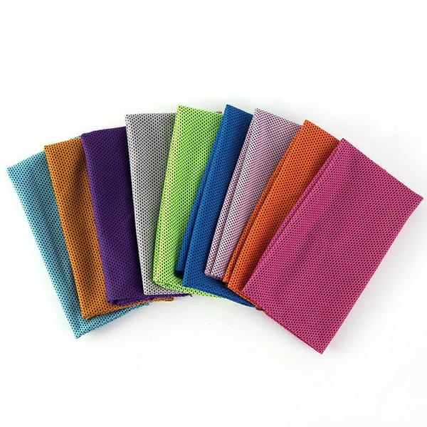 Cooling Towels Double Layer Ice Cold Towel Summer Sunstroke Sports Yoga Exercise Quick Dry Cooler Soft Breathable Hand Towels A21801