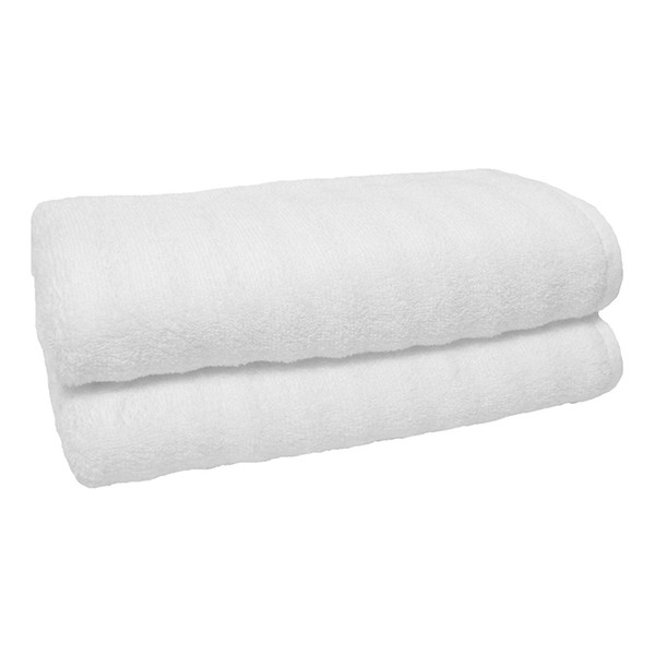 2017 New 100% Cotton Hotel Guest House Bath Towels White Color Towel Soft Bathroom Supplies Unisex Usage Natural Safe Towels 70*140Cm 400G