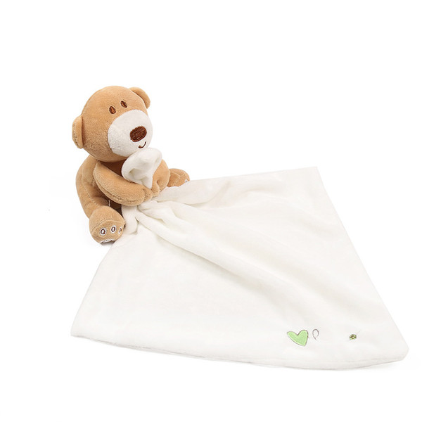 Baby Comforting Towel Bear Toy Saliva Towels No Lint Can Enter Mouth Comfort Soothing Super Soft 7 4ha F1