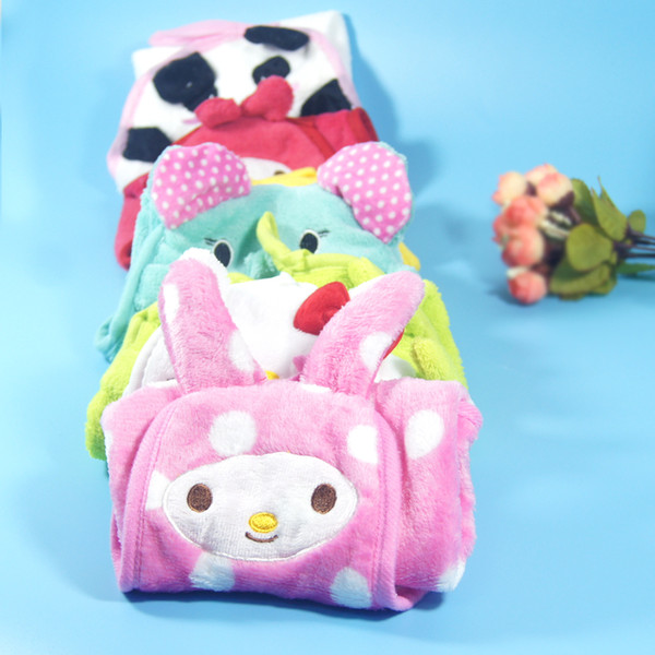 Hot Sell Baby Hand Towel Soft Children's Cartoon Animal Hanging Bath Towel Five Colors, Kitchen Supplies New Character Hanging Towel