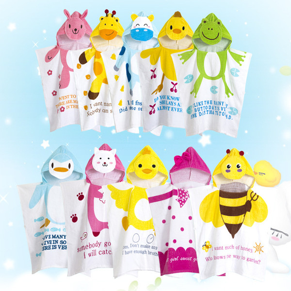 9 models children bath cartton towel bathrobe fashion kids kids cloak bath towel bath towel bathrobe XT