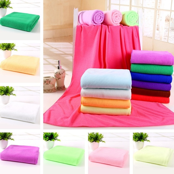 Hot Microfiber Bath Towels Beach Drying Bath Washcloth Shower Towel Swimwear Travel Camping Towels Shower Cleaning Towels 70x140cm 4803