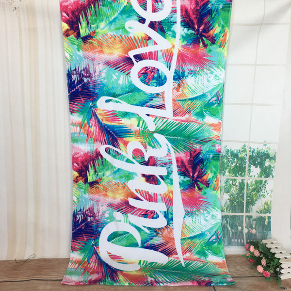 Pink Beach Towels tie Dye Prints Summer Beach Blankets Microfiber Floral Printing Towels Quick Drying Summer Beach Time Must Have