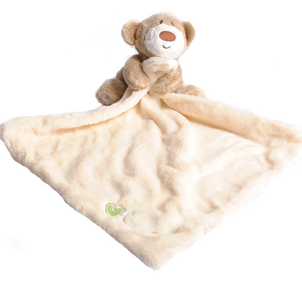Newborn Cute Soft Bear Baby Hand Towel Boys Infant Reassure Towel Bear Kids Appease Towels Baby Care Product -- BYC033 PT49