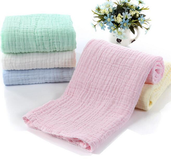 soft soild multi layers cotton gauze towel Soft folds Medical use gauze blanket bath towel summer blanket baby swaddle