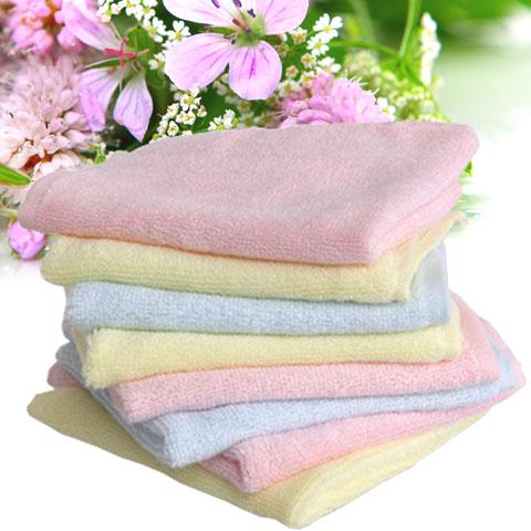 Free shipping wholesale GOOLEKIDS 100% bamboo fiber baby towel kids facecloth 25x25cm Natural