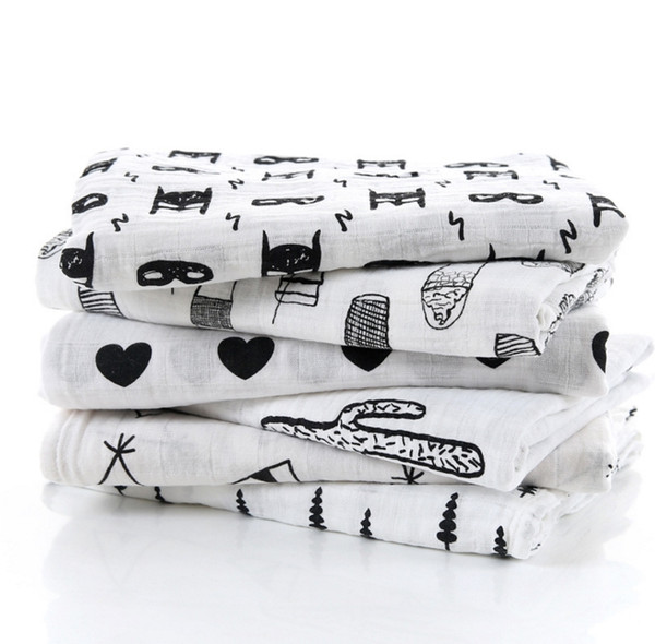 Newest Baby Muslin Blankets Swaddle Swaddling Newborn Bamboo Wrap Infant Parisarc Sleepsacks Bedding Bathing Towels Stroller Nursing Cover