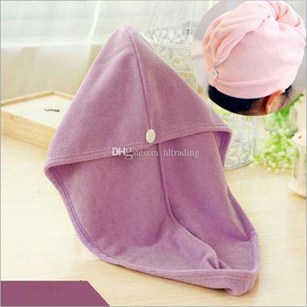 High Quality Lady thickening dry hair hat super absorbent quick-drying hair Shower cap Wrap Towel women hair cap
