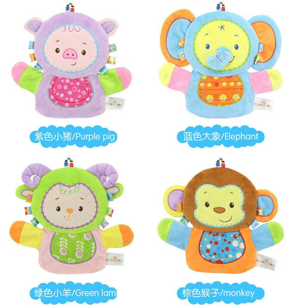 Cartoon purple pig/ blue elephant / green sheep/ monkey/ comfortable fabric towel rub bath gloves Cuozao towels