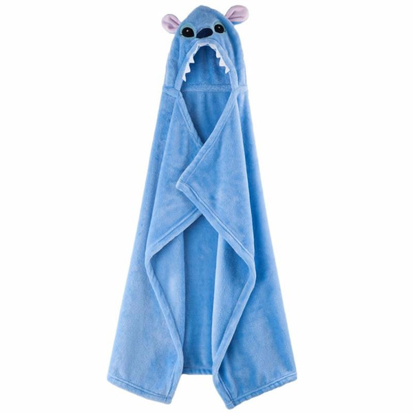0-6 years old baby towel 2016 Cute Cartoon Animal Design Soft Coral Velvet Babies Cloak Blanket Bathrobe babu stuff