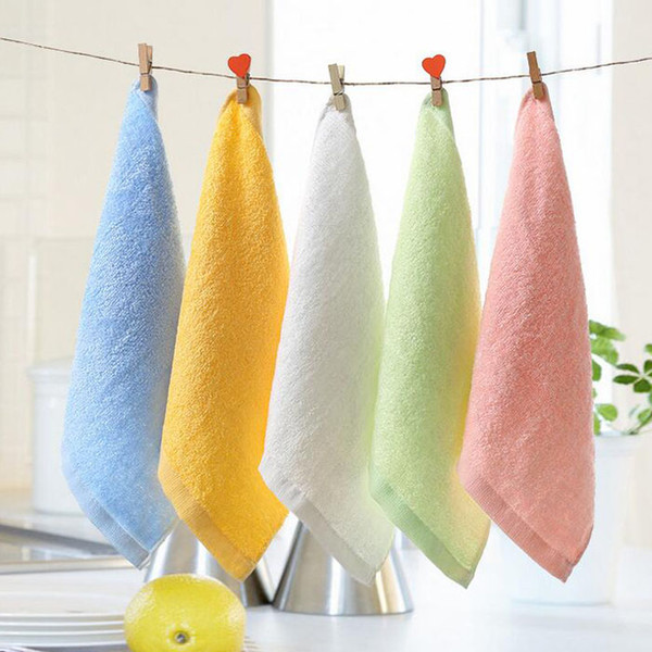 2016 new Towels & Robes Soft Bamboo Organic Baby Flannel Face Hand Embroidered Towel Washcloth Wipes free shipping