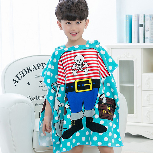 Bath Shower Products s Kids Cartoon Bath Towel Baby Boys Girls Hooded Beach Towel Children Hooded Towel Swimming Cloak