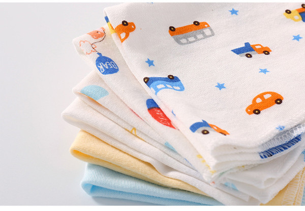 100% Cotton baby washcloth Bathing Feeding wipes newborn infant wash face towel sensitive skin bath towel boy girl Handkerchief 6colors/lot