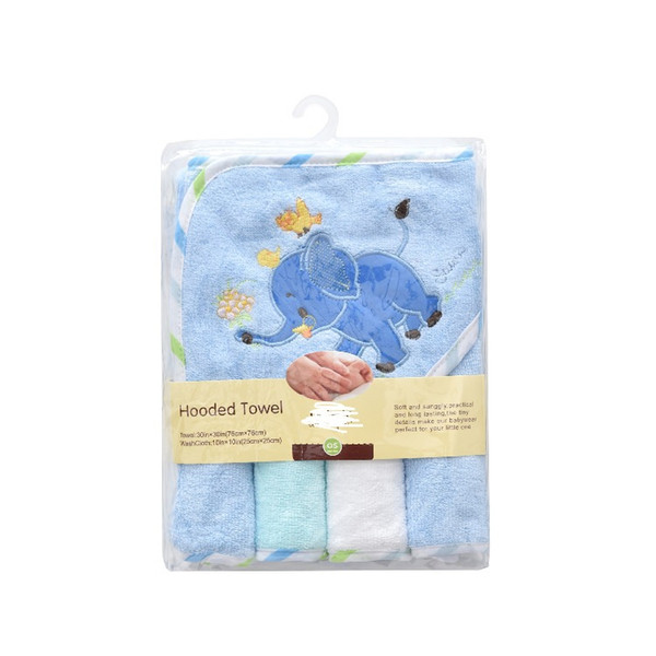 Baby terry cloth, cotton hug, blanket, five-piece wrap