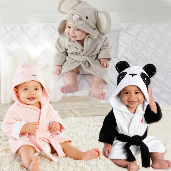 New Children's Clothing Baby Bathrobe Boys Girls Soft Velvet Robes Pajamas Coral Baby Clothes for kids Bathrobes pink black