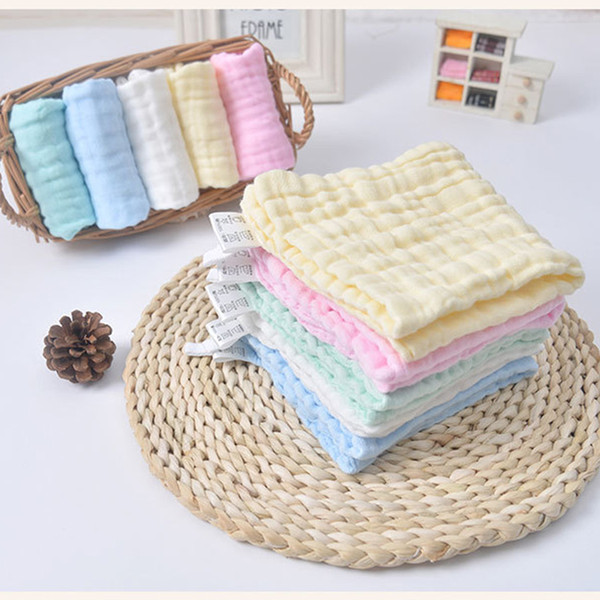 Six layer Hot Sale Baby Soft Bath Towel Washcloth Bathing Feeding Wipe Cloth Cotton Soft Natural Harmless Infant Comfortable Good Quality