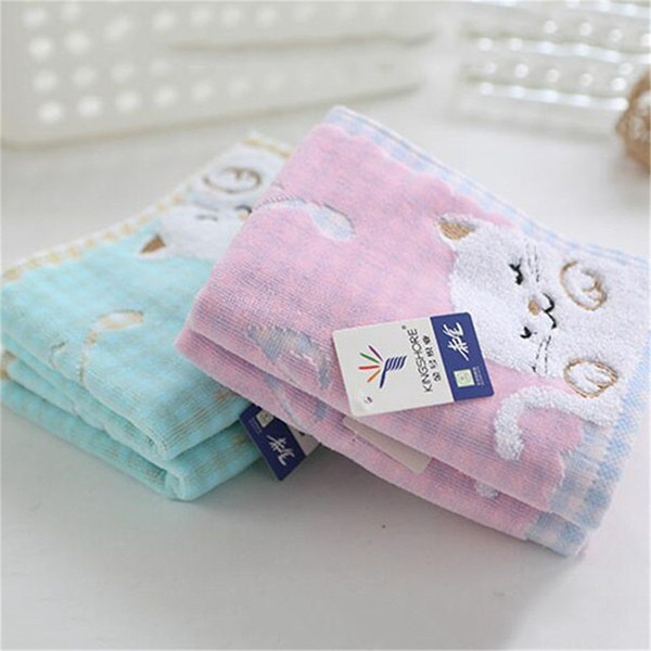 Cute Cotton Children Kids Towel Baby Child Super Soft Kittens High End Towel Strong Water Absorbing Towel