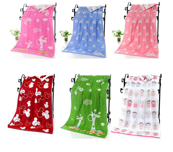 2018 INS Cotton fox bear wolf panda muslin blanket aden anais children swaddle wrap blankets towelling baby infant blanket