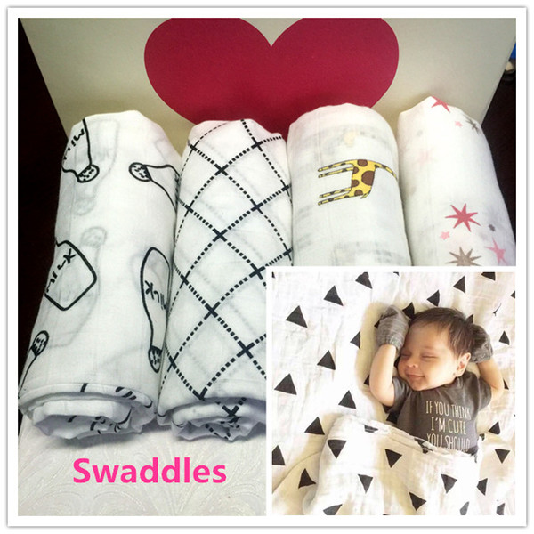 100% cotton baby swaddle muslin blanket wrap blanket towelling baby spring summer baby infant blanket